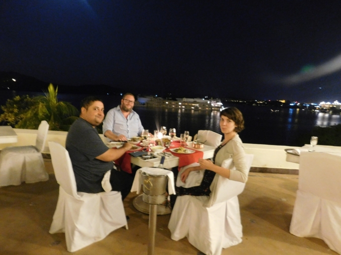 We arrived to Udaipur in the evening and had dinner at the City Palace.